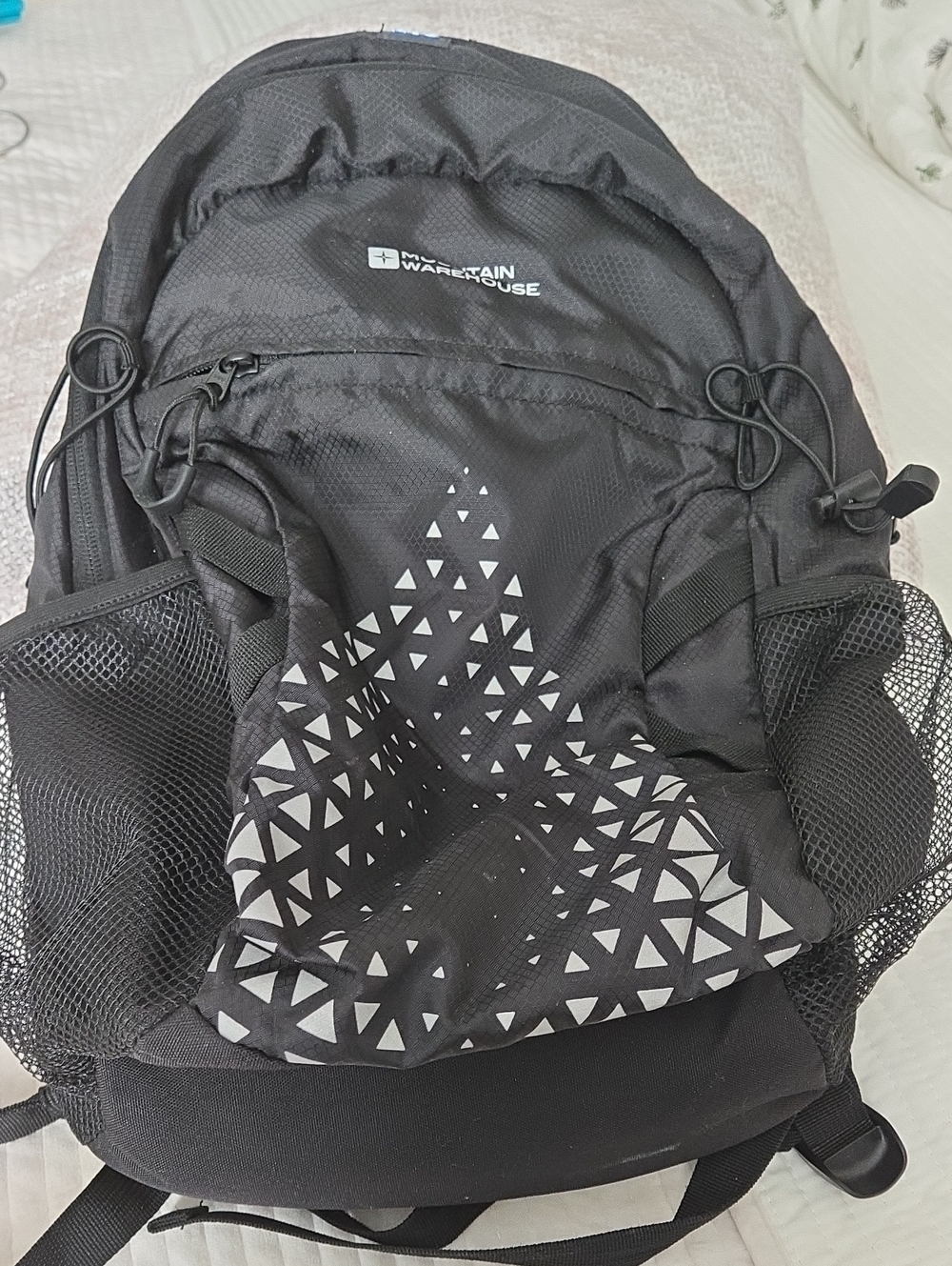 Mountain Warehouse Black Women's Geometric Backpack